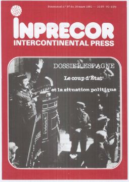 Couverture, Inprecor n° 97